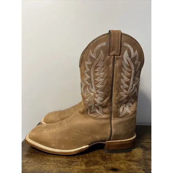JUSTIN Rancho 11” Western Boots BUTTERSCOTCH Men Sz 11D, MSRP $290, MADE IN USA - Picture 5 of 8